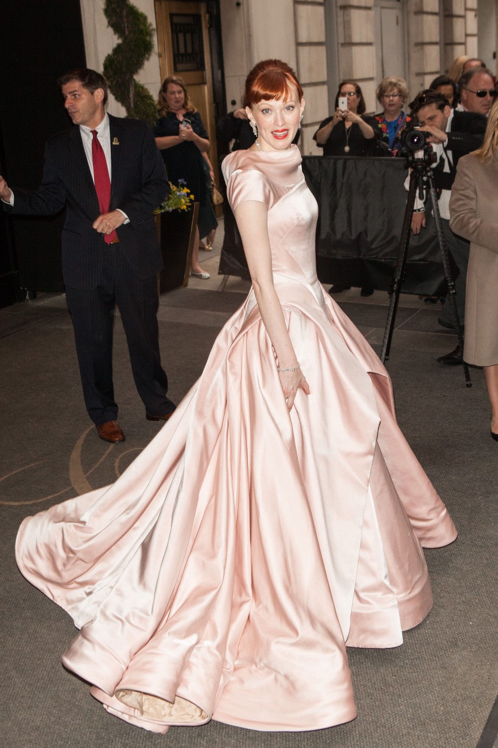 Celebs leaving The Carlyle Hotel for Met Gala - New York