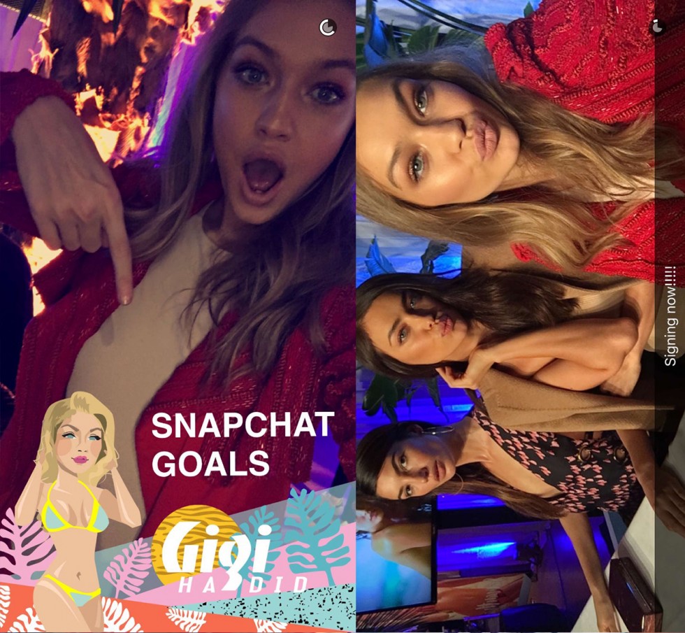 9-gigi hadid snapchat