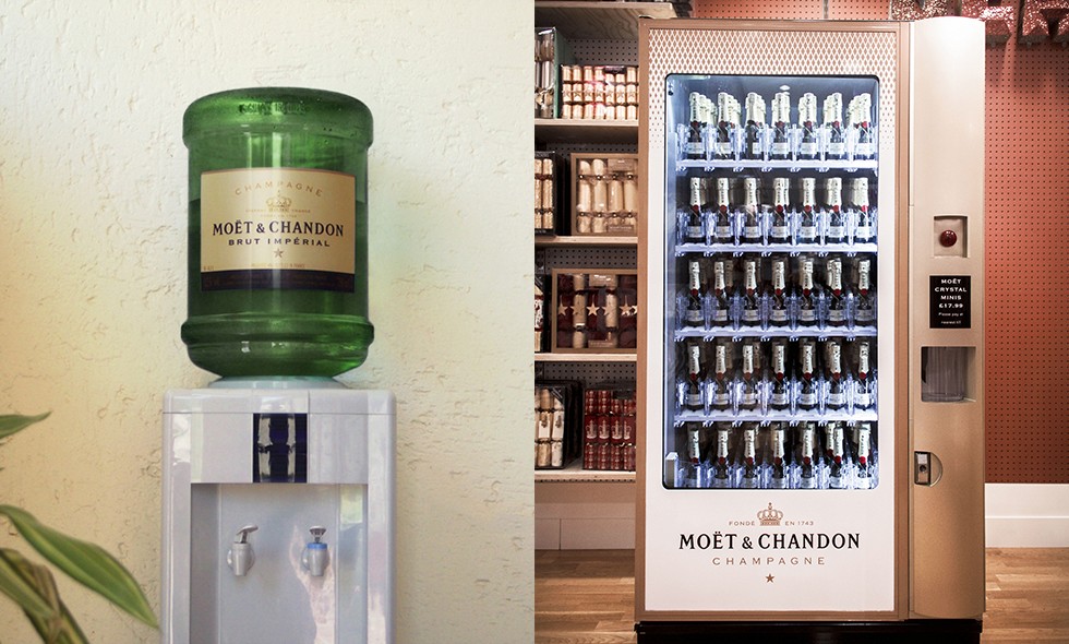 fredags bubbel varuautomat champagne
