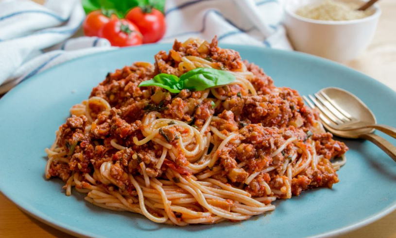 Vegansk köttfärssås med spaghetti - Ida Wargs goda recept - Metro Mode