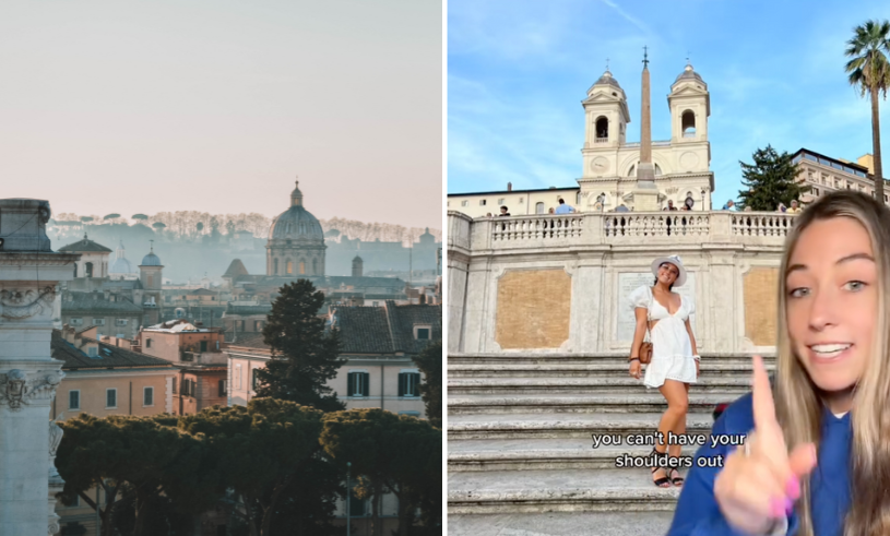 Gli utenti di TikTok avvertono i turisti sui codici di abbigliamento a Roma