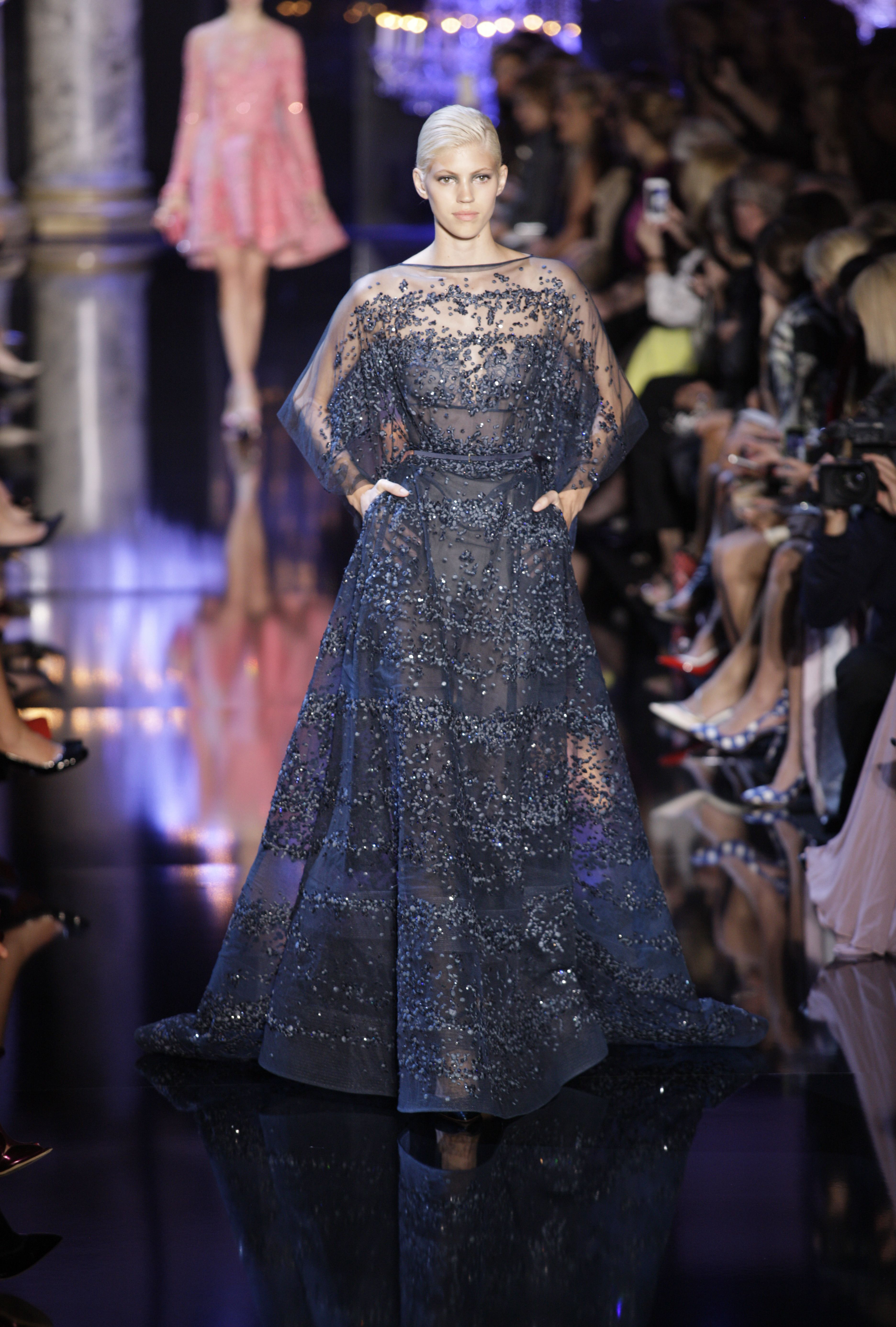 Elie Saab show, Haute Couture Fall Winter 2014, Paris Fashion Week, France - 09 Jul 2014