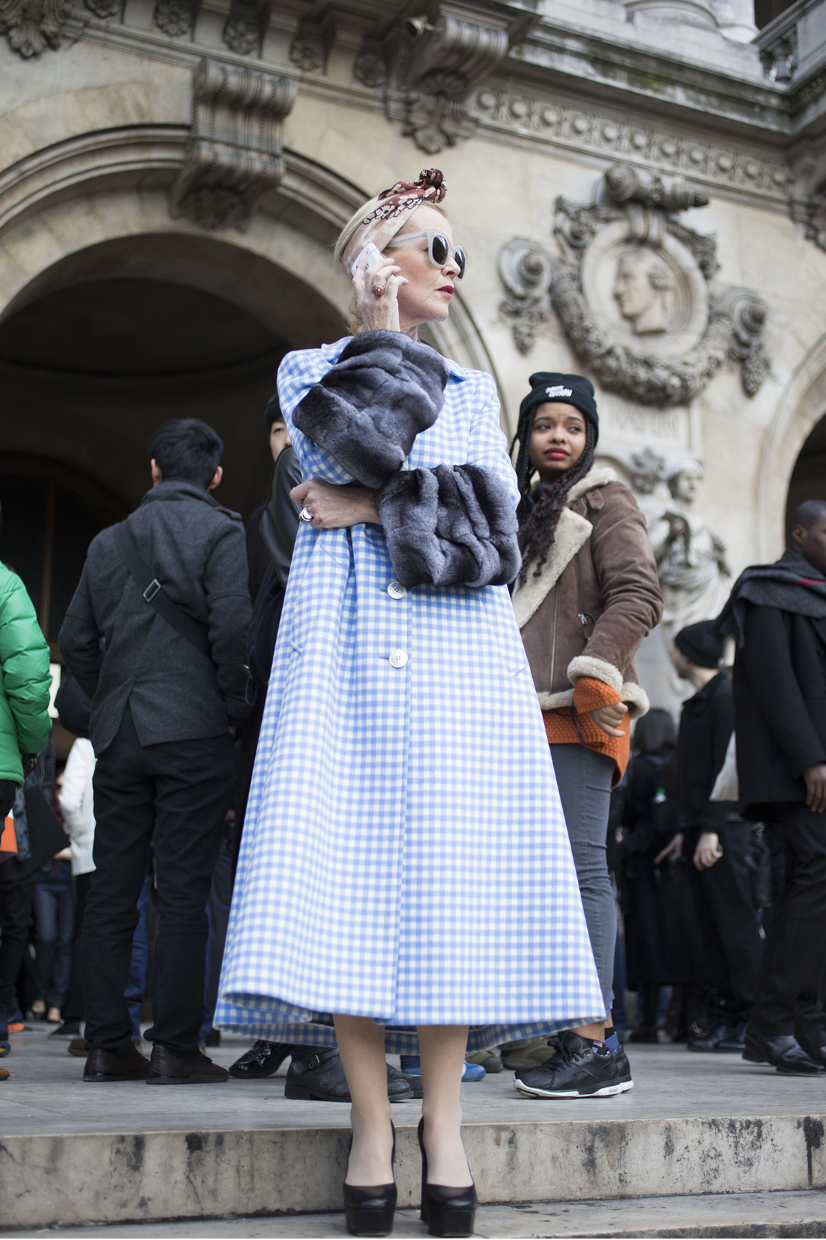 Street Style, Paris Fashion Week, France - 03 Mar 2014