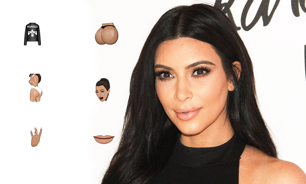 Kim Kardashian West lanserar egna sexiga emojis och kallar dem Kimojis