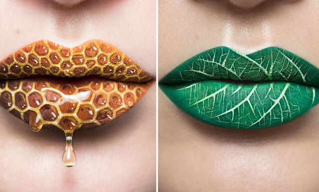 Makeup-artisten förvandlar sina läppar till magiska konstverk 