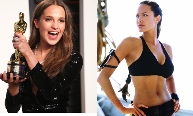 BREAKING NEWS: Alicia Vikander tar över rollen som Lara Croft efter Angelina Jolie 