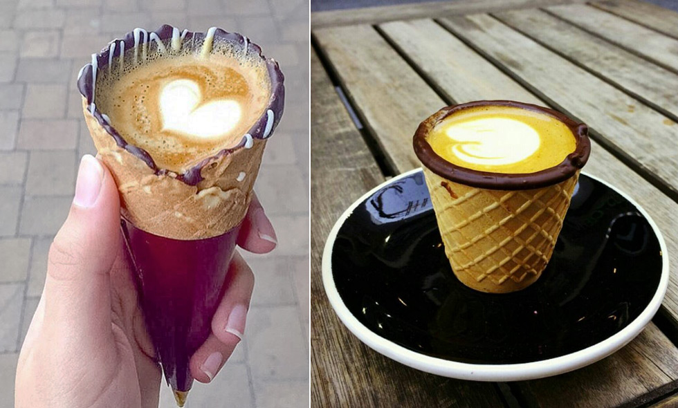 Kaffestruten (coffee in a cone) är instagrams nya favoritkaffe