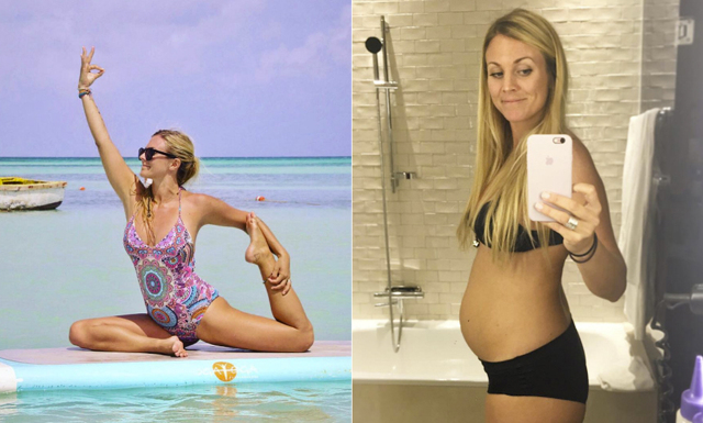 Yoga girl och maken Dennis väntar sitt första barn tillsammans