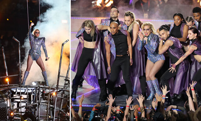 Kolla in höjdpunkterna från Lady Gagas episka show på Super Bowl