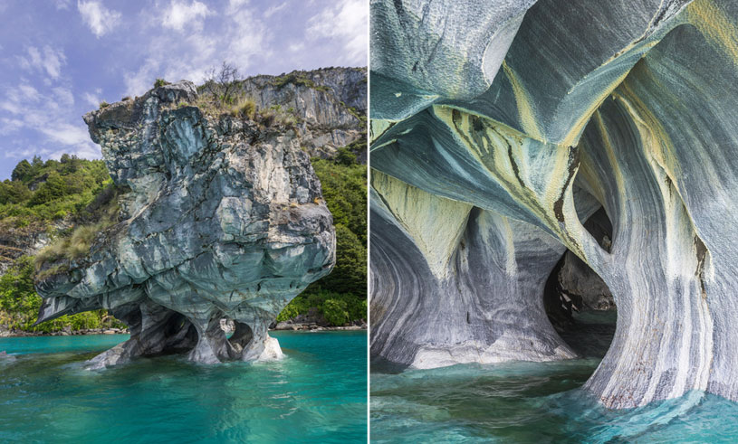 De blåvirvlande marmorgrottorna i Chile är vårt nya drömresmål
