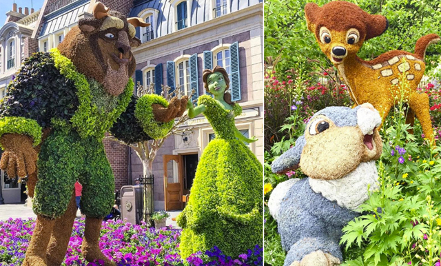 Se alla magiska Disney-karaktärer på Epcot Parks internationella trädgårdsfestival