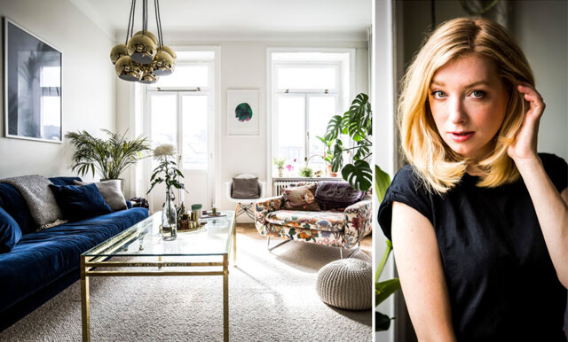 Kika in i Sandra Beijers drömmiga och personliga hem mitt på Södermalm