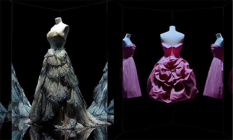 Dior visar drömlika klänningar på Paris största modeutställning någonsin