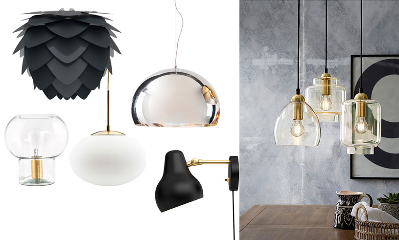 Metall, glas och svart – 12 lampor som ger ditt hem det lilla extra