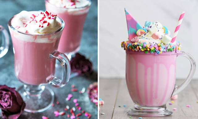 Årets godaste (och helt klart finaste) dryck är rosa varm choklad – 4 enkla recept