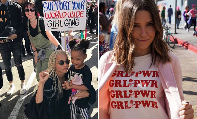 Hollywoodstjärnornas bästa Instagram-bilder från “Women’s march”