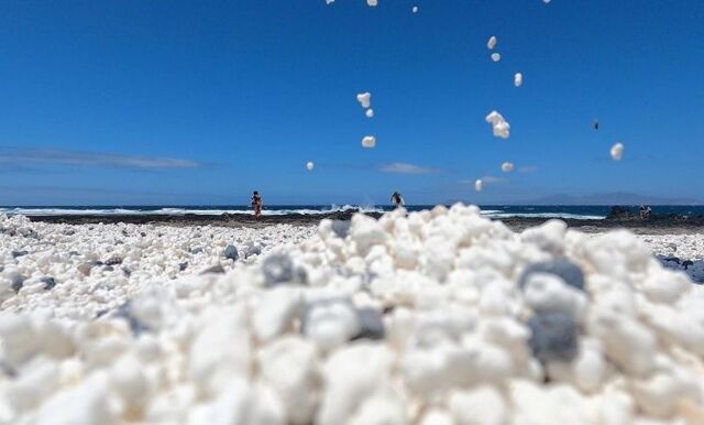 Här är popcorn-stranden på Kanarieöarna som gått viralt på sociala medier