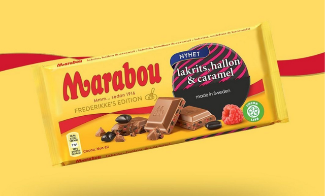 Nyhet från Marabou – choklad med smak av lakrits, hallon & caramel