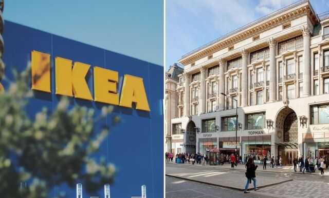 Topshop-palatset på Oxford Street blir ny Ikea-butik