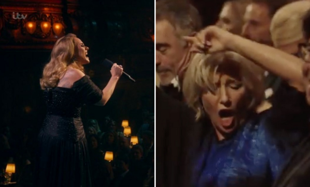 Emma Thompsons vilda dans på Adeles konsert