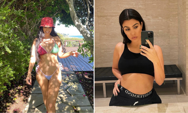 Kourtney Kardashians uppmärksammande selfie – efter träning och utan smink