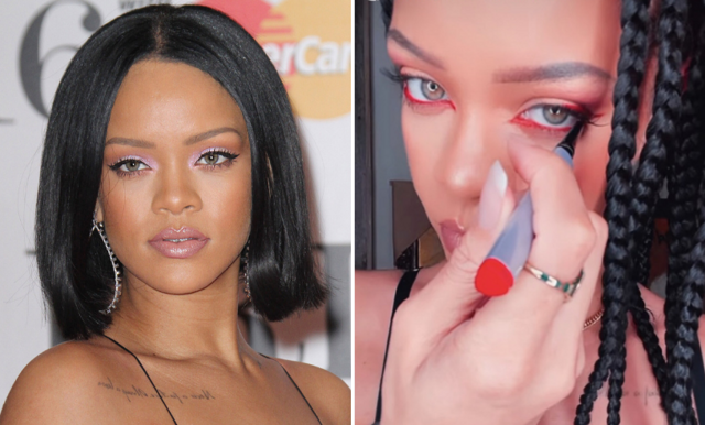 Rihanna visar nya Cat Eye-trenden från TikTok – med en överraskande twist