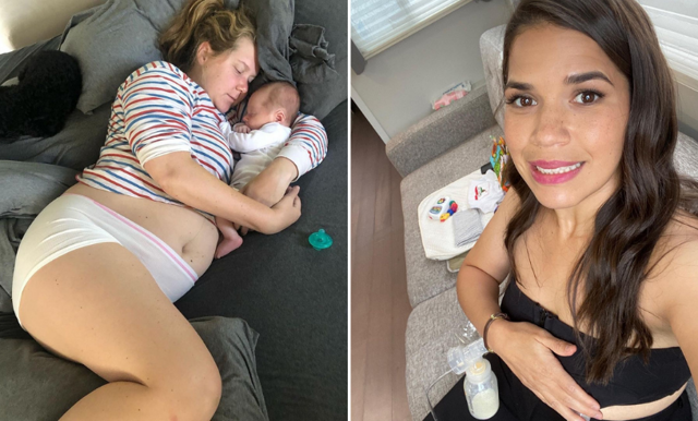 Kändisar visar upp moderskapets verklighet på  Instagram