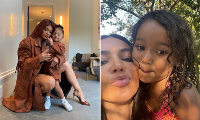 Kim Kardashian och Kylie Jenner firar döttrarna Chicago och Stormis födelsedagar i gemensamt kalas – se bilderna här!