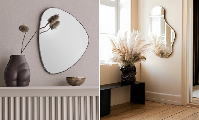 Vackra speglar i olika former att uppdatera hemmet med