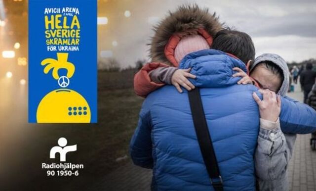 Radiohjälpen sänder en helkväll till stöd för det drabbade folket i Ukraina