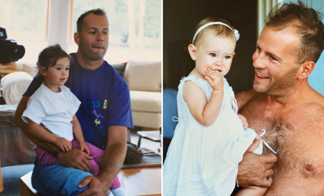 Rumer Willis hjärtevärmande bilder från barndomen med pappa Bruce Willis