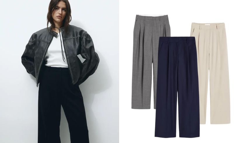 Uppdatera garderoben med trendiga dressade byxor från H&M