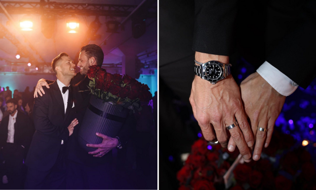 Viktor Frisk och pojkvännen Andreas Gran har förlovat sig