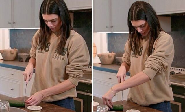 Kendall Jenner förbryllar fansen – kan inte skära en gurka