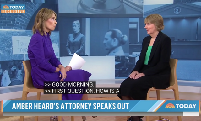 Amber Heards advokat Elaine Charlson Bredehoft kritiseras efter intervjun i Today Show