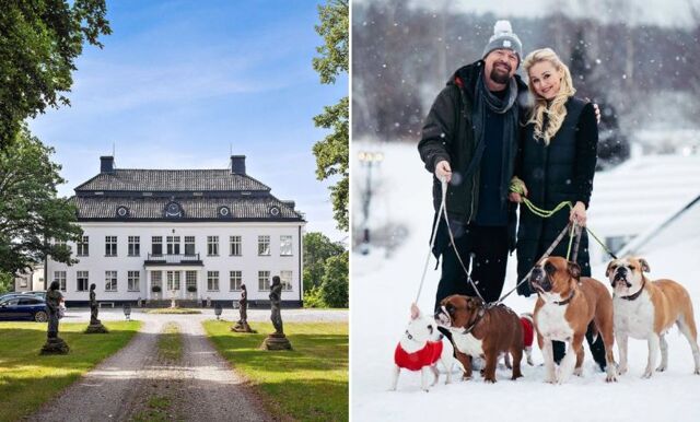 Anders och Johanna Bagges nya hem – historiskt slott på Ekerö
