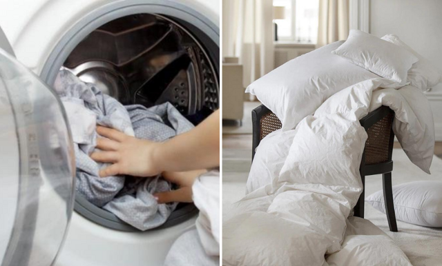 Tvätta kuddar och täcken i maskin – så gör du