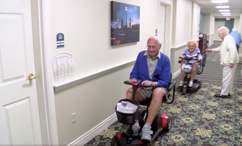 100 och 102 åringen hittade kärleken på äldreboendet