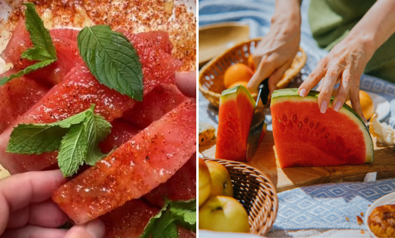 Vattenmelon med tajin, honung och lime – sommarens godaste snacks