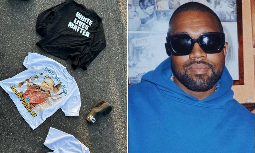 Kanye Wests rasistiska T-shirt väcker kritik under modeveckan i Paris