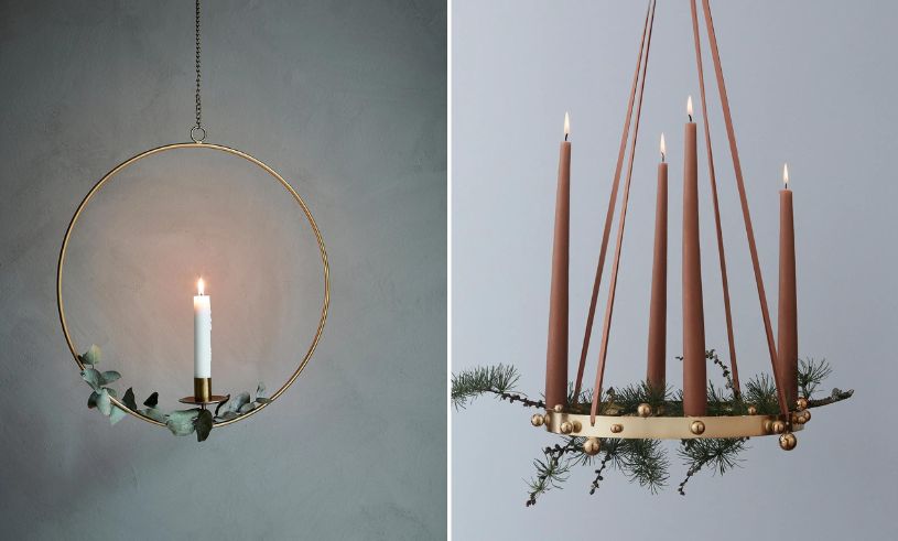 8 hängande ljusstakar som skapar stämning med levande ljus
