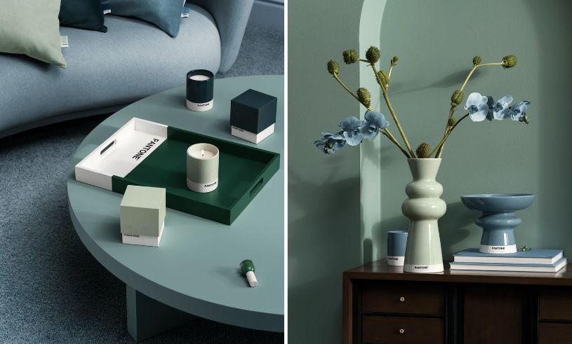 Färgen står i centrum i nya kollektionen från H&M Home i samarbete med Pantone
