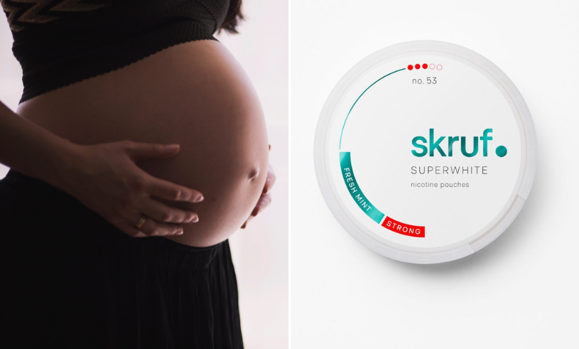 Snusning under graviditeten ökar risken för plötslig spädbarnsdöd, visar svensk studie