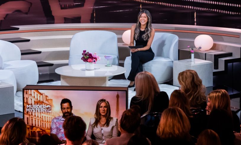 Jennifer Aniston och Adam Sandler gästar Bianca Ingrossos talkshow: “Overkligt”
