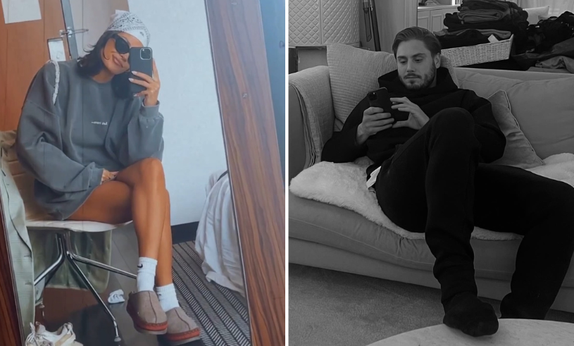 Oliver Ingrossos flickvän Zoe-Fay Brown visar upp gravidmagen på Instagram