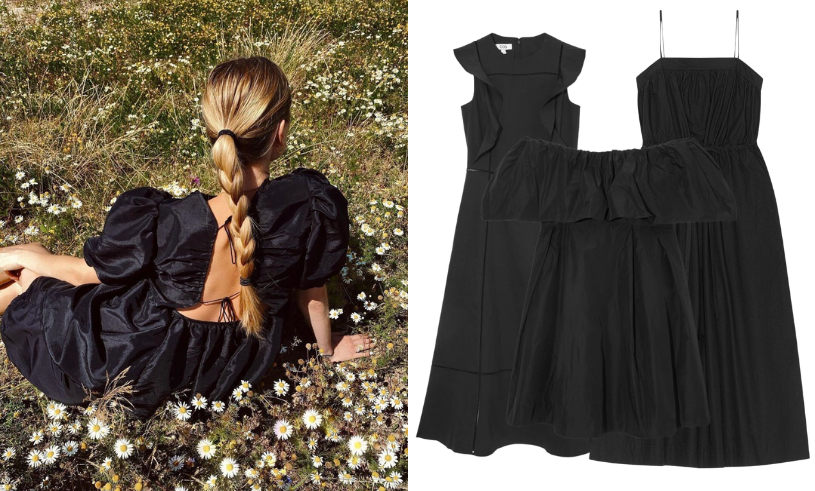 Vackra svarta klänningar för våren och sommarens alla tillfällen