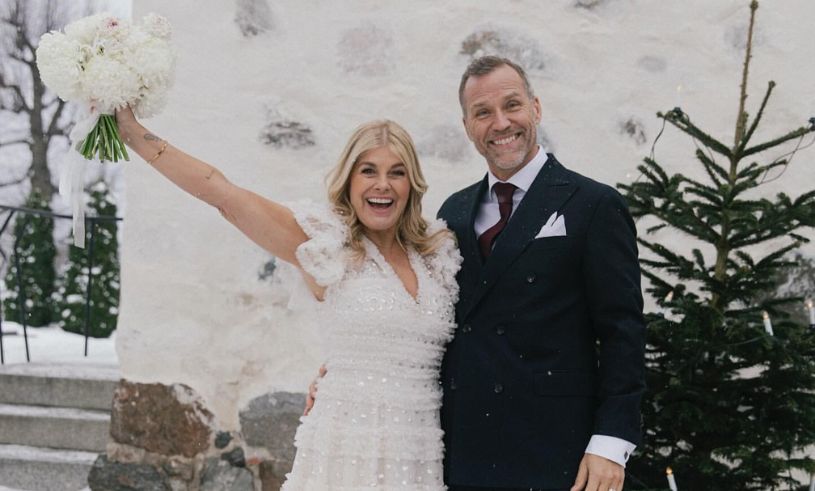 Pernilla Wahlgren har gift sig med sin Christian Bauer – se bilderna här!
