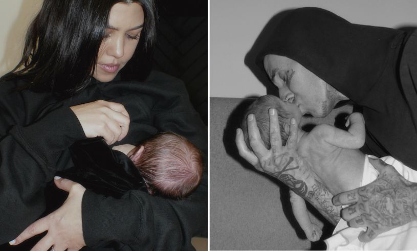 Kourtney Kardashian och Travis Barkers bebislycka med sonen Rocky
