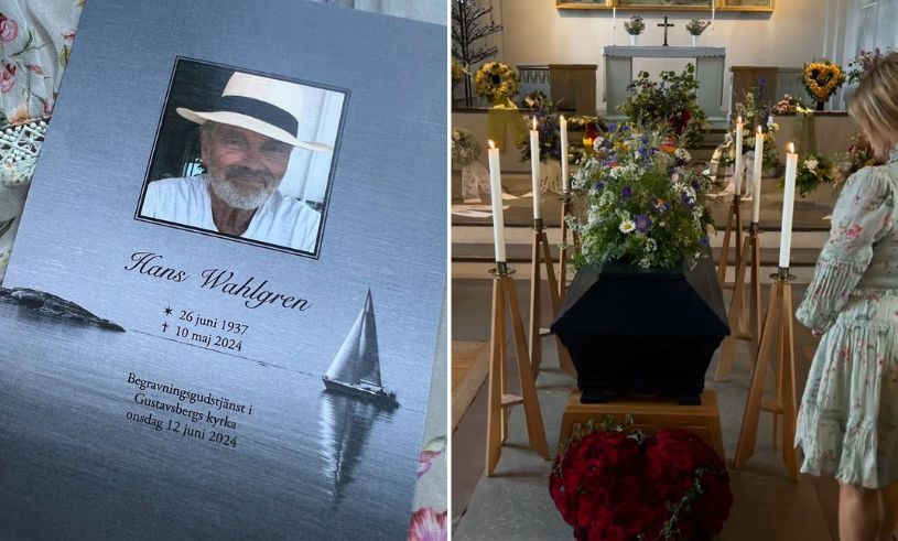 Pernilla Wahlgren om pappa Hans begravning: “Kärleksfull och ljus”