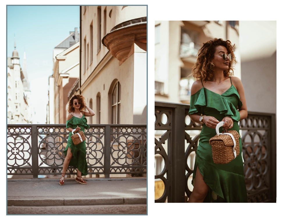 sara-che-green-frilly-nelly-dress